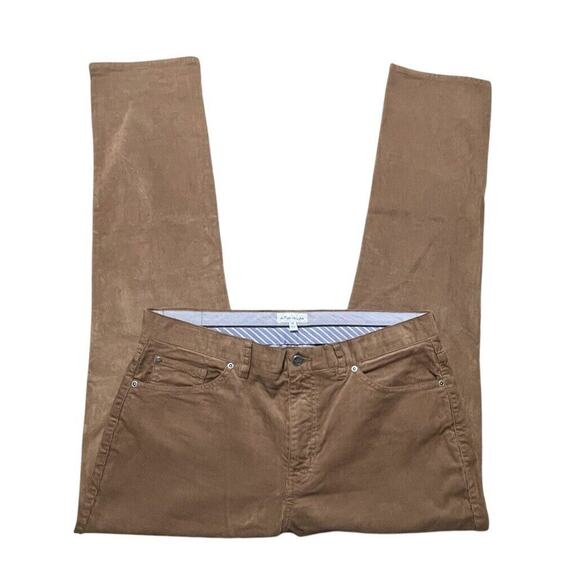 Peter Millar Pants 36x33 Brown Superior Soft Corduroy Five-Pocket Pant Trouser - Picture 2 of 10